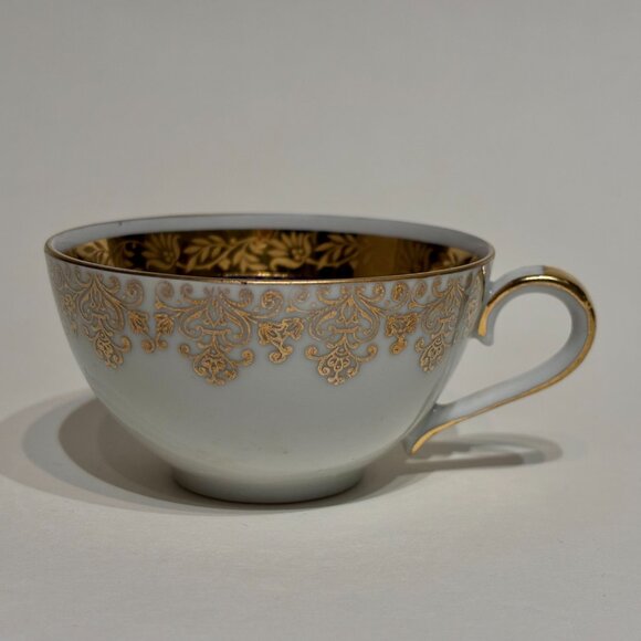 Porzellanmalerei Parbus Bavaria Cobalt Blue 22K Gold Porcelain Demitasse Cup - Picture 13 of 15